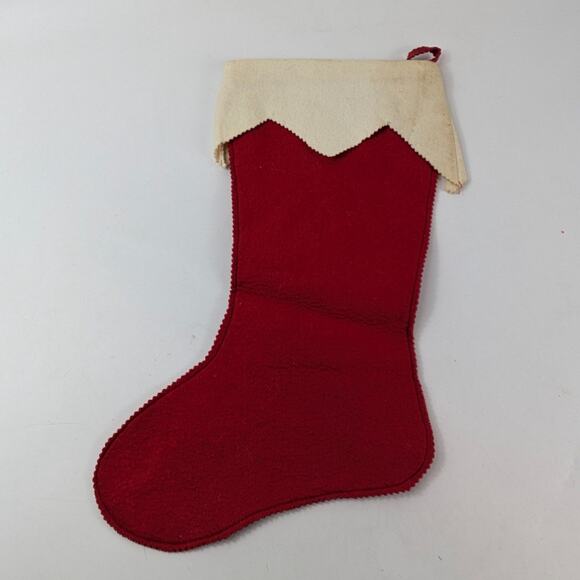 1960s Cindy Christmas Stocking Red Felt Authentic Vintage Holiday Decor Unique - Picture 2 of 12